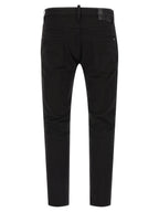 Dsquared² Black Cotton Straight-Leg Jeans