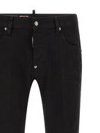 Dsquared² Black Cotton Straight-Leg Jeans