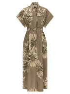 Brunello Cucinelli Bicolor Cotton Long Dress