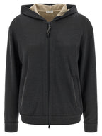Brunello Cucinelli Gray Cotton Hoodie