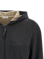 Brunello Cucinelli Gray Cotton Hoodie
