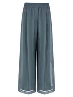 Brunello Cucinelli Blue Cotton Casual Pants