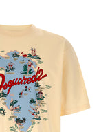 Dsquared² Beige Cotton T-Shirt
