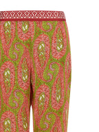 Multicolor Polyester Pants