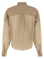 Brunello Cucinelli Beige Cotton Blouse