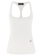 Dsquared² White Cotton Tank Tops