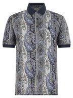 Etro Blue Cotton Polo Shirt