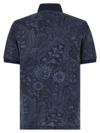 Etro Blue Cotton Polo Shirt