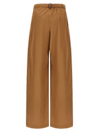Fabiana Filippi Brown Cotton Casual Pants