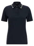 Fabiana Filippi Blue Cotton Polo Shirt