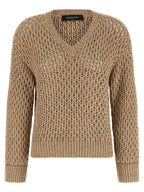 Fabiana Filippi Brown Cotton Cardigan