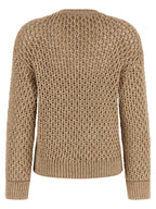 Fabiana Filippi Brown Cotton Cardigan