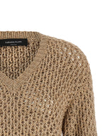 Fabiana Filippi Brown Cotton Cardigan