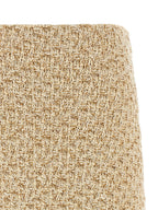 Fabiana Filippi Gold Cotton Midi Skirt