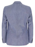 Pal Zileri Blue Wool Blazer