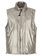 C.P. Company Silver Polyester Sleeveless Jacket