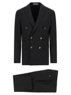 Pal Zileri Black Wool Two-Piece Suit