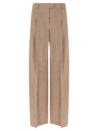 Brunello Cucinelli Multicolor Linen Flared Pants