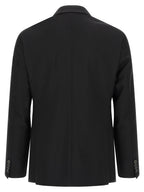 Black Wool Two-Piece Suit