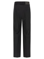 MM6 Maison Margiela Black Polyester Casual Pants