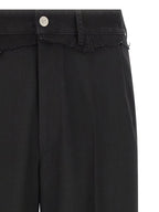 MM6 Maison Margiela Black Polyester Casual Pants