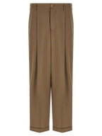 Marni Beige Virgin Wool Casual Pants