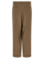 Marni Beige Virgin Wool Casual Pants
