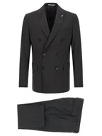 Pal Zileri Gray Viscose Two-Piece Suit