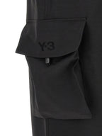 Y-3 Black Polyester Cargo Pants