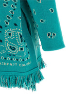Alanui Blue Cashmere Cardigan