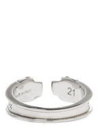 Alexander McQueen Silver Stainless Steel Ring