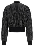 Rick Owens Black Lamb Leather Leather Jacket