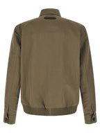 Bicolor Linen Full-Length Jacket