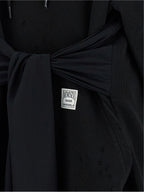 MM6 Maison Margiela Black Cotton Short Dress