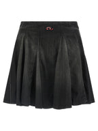 Diesel Black Cotton Long Skirt