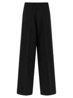 Herno Black Viscose Pants