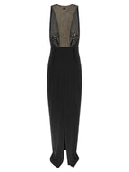 Elisabetta Franchi Black Polyester Long Dress