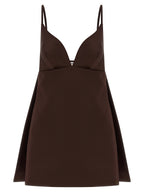 Elisabetta Franchi Brown Polyester Short Dress