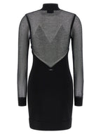 Elisabetta Franchi Black Viscose Short Dress