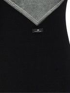 Elisabetta Franchi Black Viscose Short Dress
