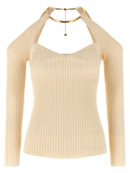 Elisabetta Franchi Beige Viscose Cardigan