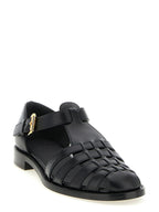 Church's Black Calfskin Flat Sandals