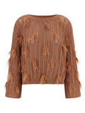 Twinset Brown Cotton Cardigan