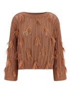 Twinset Brown Cotton Cardigan