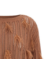Twinset Brown Cotton Cardigan