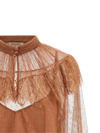 Twinset Brown Polyester Blouse
