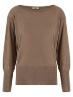 Herno Brown Viscose Cardigan