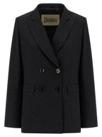 Herno Black Viscose Blazer
