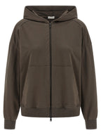 Brunello Cucinelli Brown Cotton Hoodie