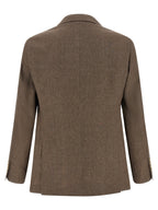 Brunello Cucinelli Brown Linen Blazer